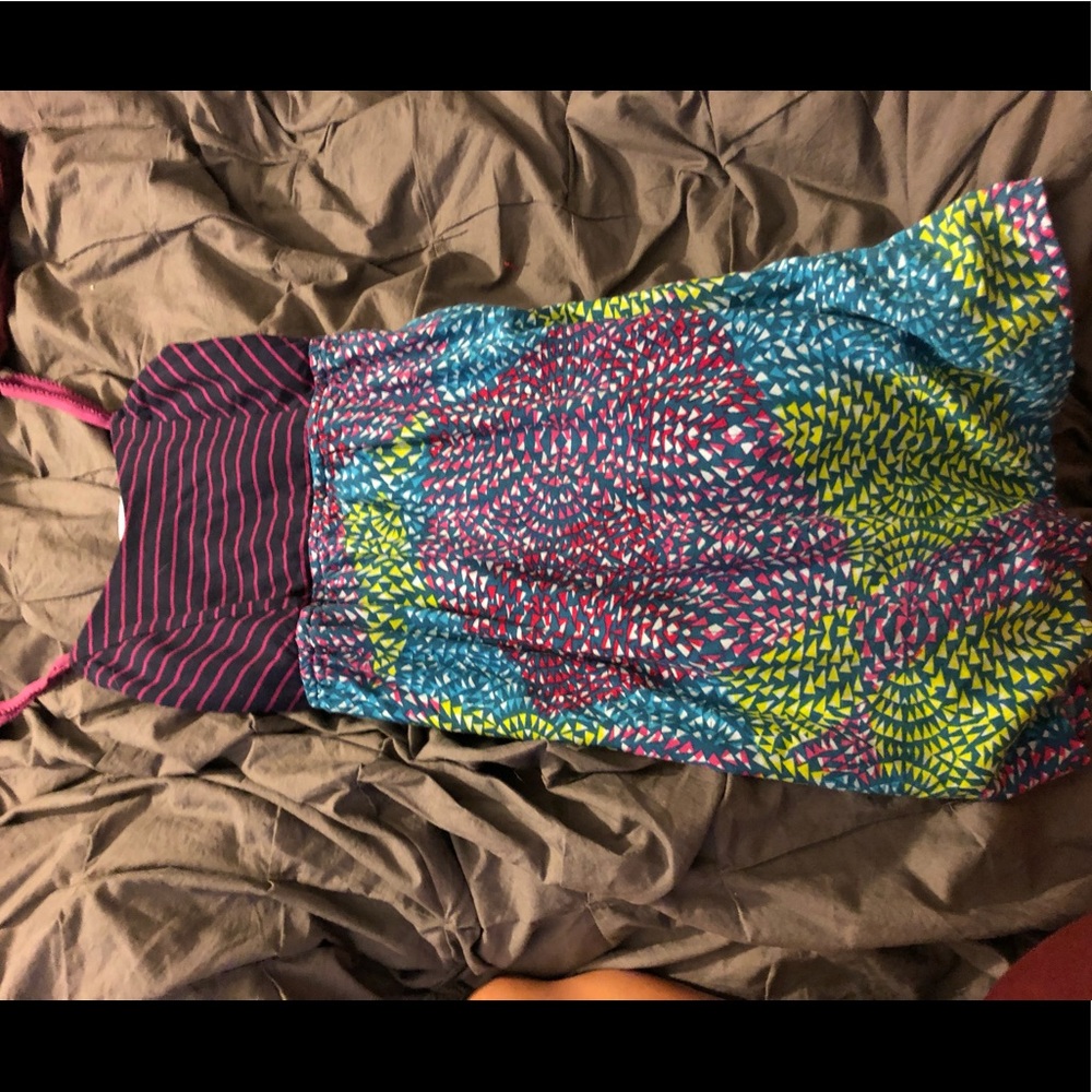 multicolored dress